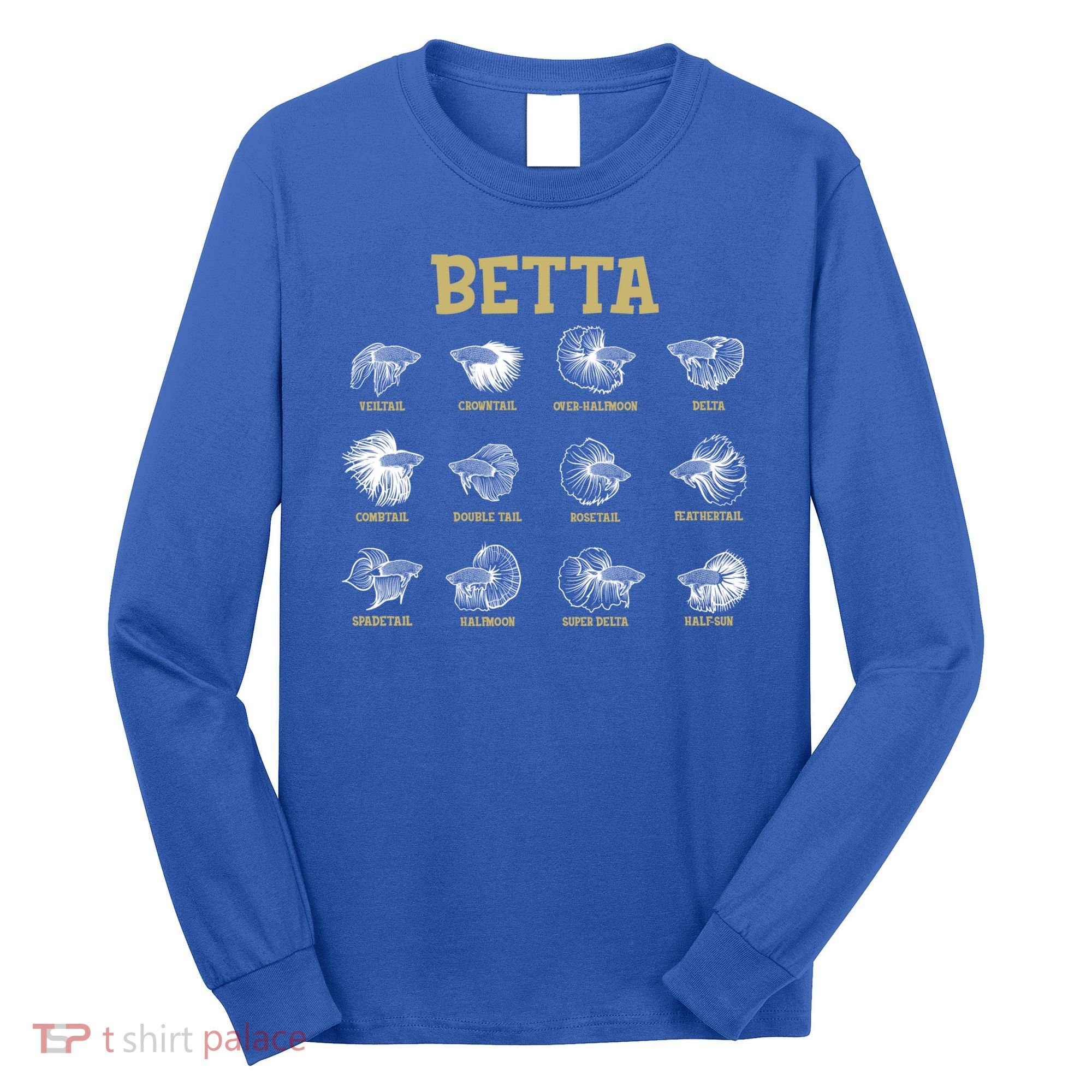 Siamese Fighting Fish Lover Aquarium Keeper Betta Fish Cute Gift Long Sleeve Shirt
