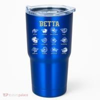 Siamese Fighting Fish Lover Aquarium Keeper Betta Fish Cute Gift Tumbler thumb 0