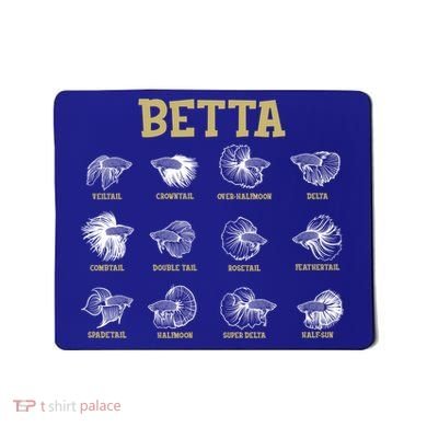 Siamese Fighting Fish Lover Aquarium Keeper Betta Fish Cute Gift Mousepad