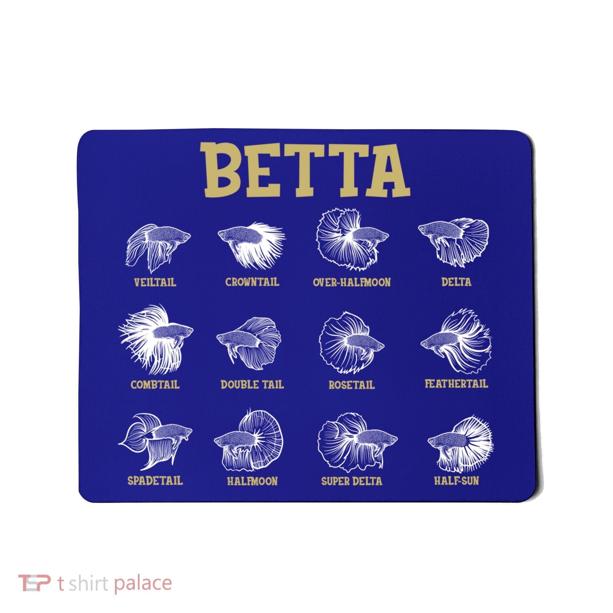 Siamese Fighting Fish Lover Aquarium Keeper Betta Fish Cute Gift Mousepad