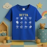 Siamese Fighting Fish Lover Aquarium Keeper Betta Fish Cute Gift Toddler T-Shirt thumb 3