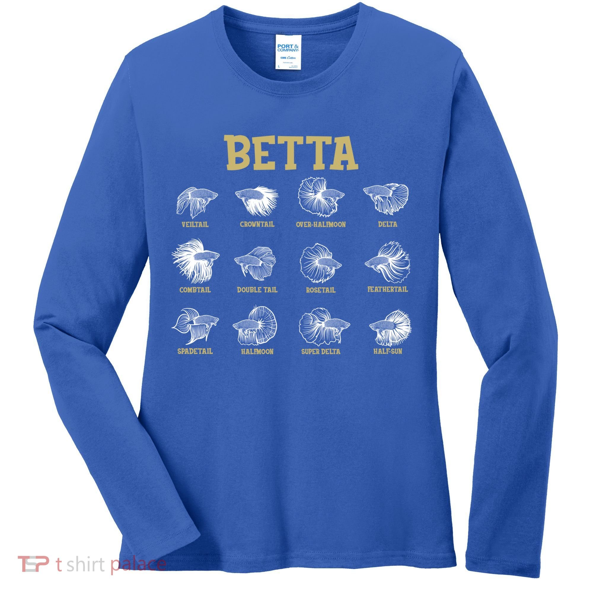Siamese Fighting Fish Lover Aquarium Keeper Betta Fish Cute Gift Women's Long Sleeve Shirt