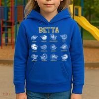 Siamese Fighting Fish Lover Aquarium Keeper Betta Fish Cute Gift Kids Hoodie thumb 3