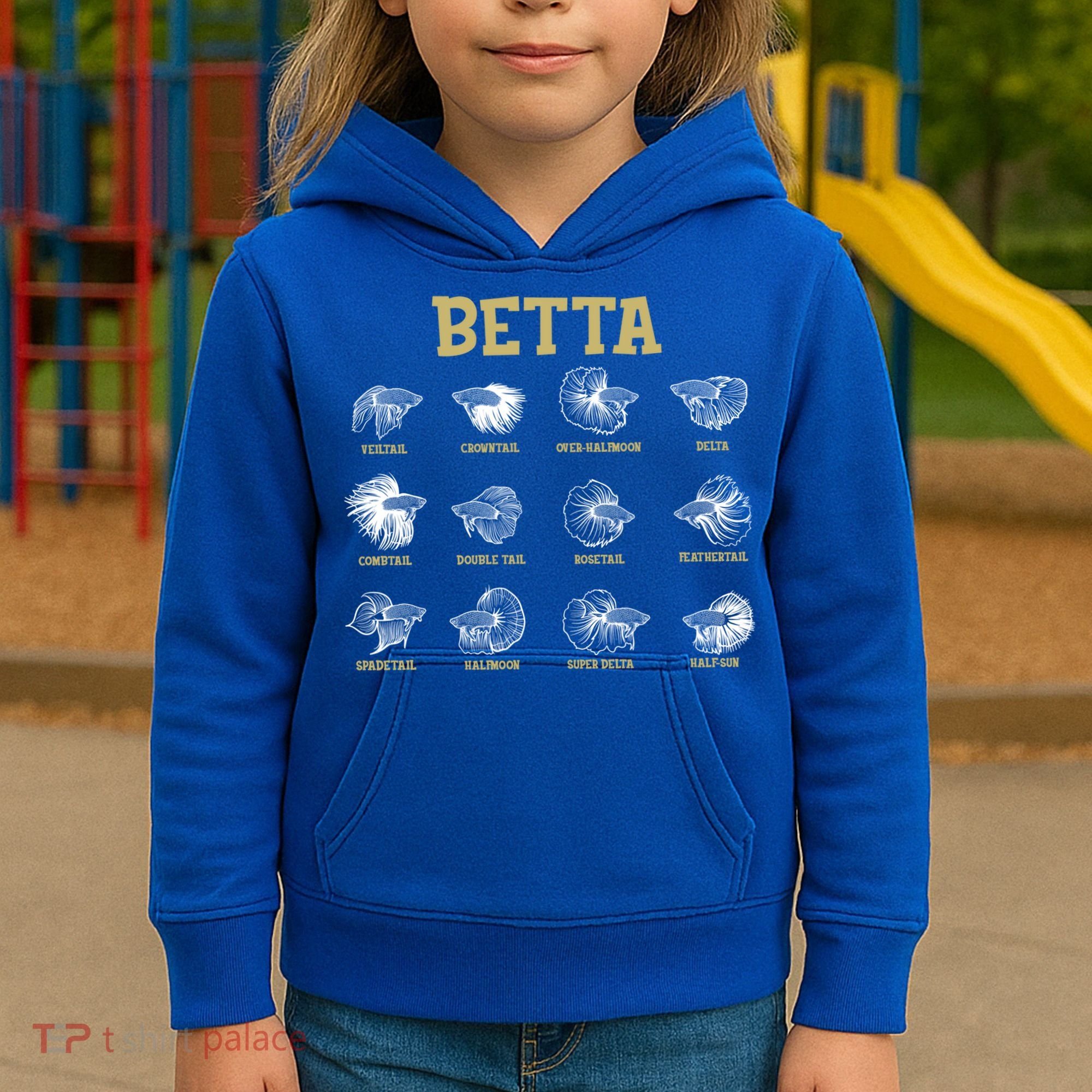 Siamese Fighting Fish Lover Aquarium Keeper Betta Fish Cute Gift Kids Hoodie