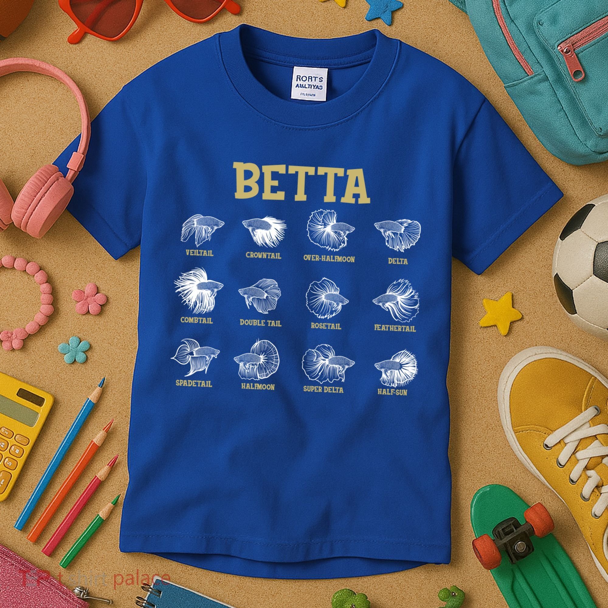 Siamese Fighting Fish Lover Aquarium Keeper Betta Fish Cute Gift Kids T-Shirt