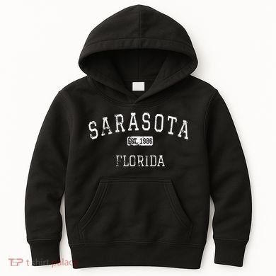 Sarasota Florida FL Vintage Kids Hoodie