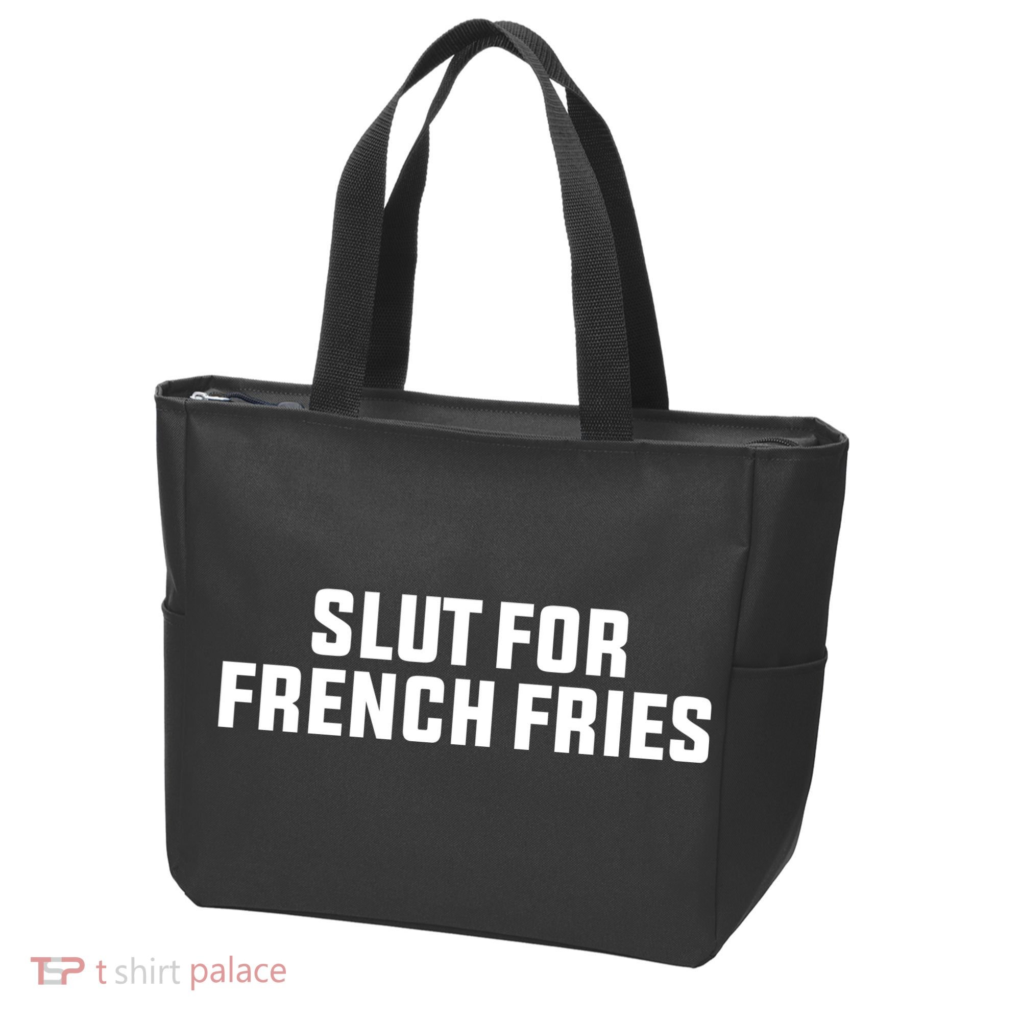 Slut For French Fries Tote Bag