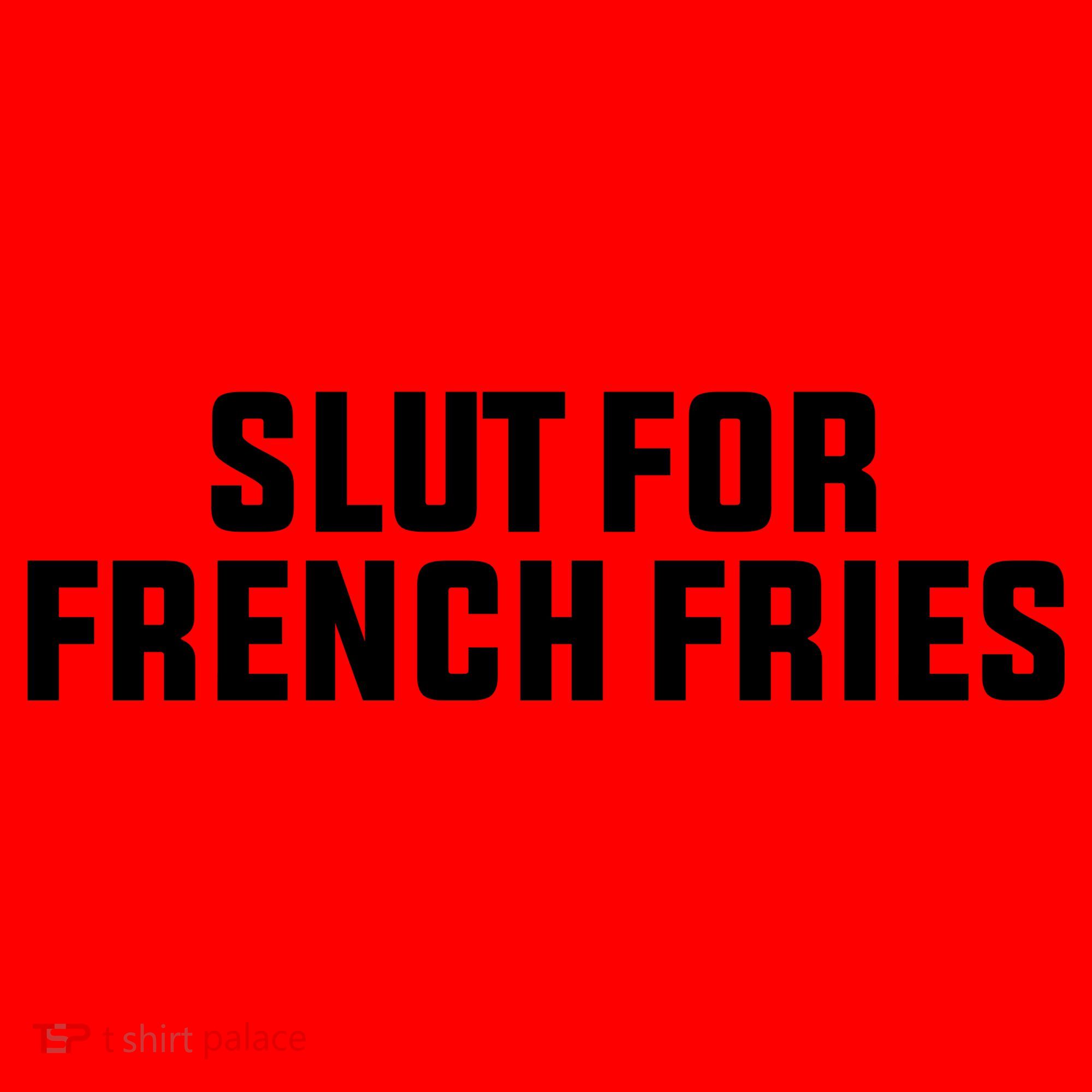 Slut For French Fries Santa Hat