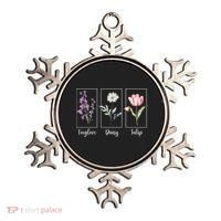 Subtle Floral Foxglove Daisy Tulip Flowers Women Ornament thumb 0