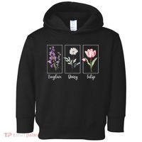 Subtle Floral Foxglove Daisy Tulip Flowers Women Toddler Hoodie thumb 0