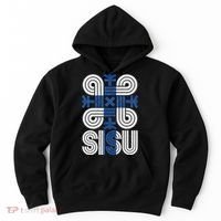 Sisu Finnish Flag Suomi Finland Protection Symbol Rune Hoodie thumb 0