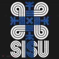 Sisu Finnish Flag Suomi Finland Protection Symbol Rune Baby Bodysuit thumb 2