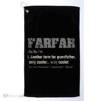 Swedish Farfar Funny Definition Grandpa Golf Towel thumb 0