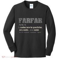 Swedish Farfar Funny Definition Grandpa Kids Long Sleeve Shirt thumb 0