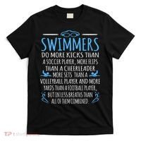 Swimmers Facts Funny Swimming Coach T-Shirt thumb 0