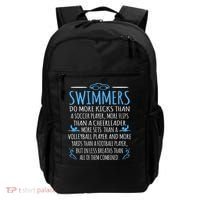 Swimmers Facts Funny Swimming Coach Backpack thumb 0