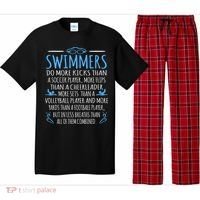 Swimmers Facts Funny Swimming Coach Pajama Set thumb 0