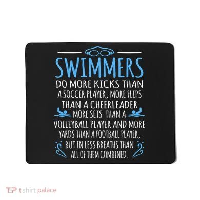 Swimmers Facts Funny Swimming Coach Mousepad