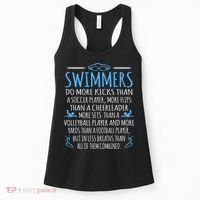 Swimmers Facts Funny Swimming Coach Women's Tank Top thumb 0