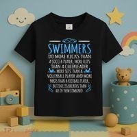 Swimmers Facts Funny Swimming Coach Toddler T-Shirt thumb 3