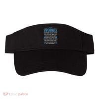 Swimmers Facts Funny Swimming Coach Visor thumb 0