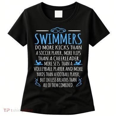 Swimmers Facts Funny Swimming Coach Women's T-Shirt