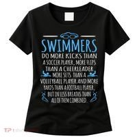 Swimmers Facts Funny Swimming Coach Women's T-Shirt thumb 0