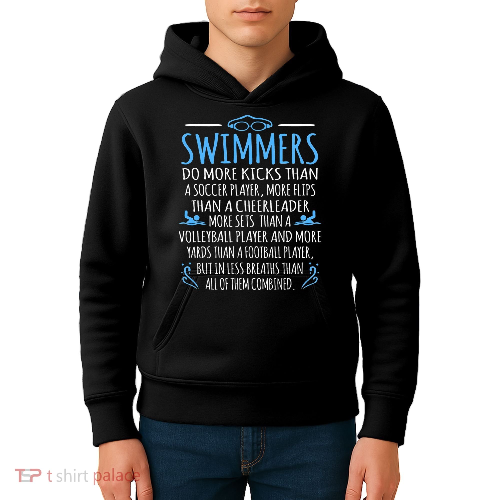 Swimmers Facts Funny Swimming Coach Kids Hoodie