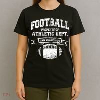 San Francisco Football Property Athletic Dept Retro Grunge T-Shirt thumb 4