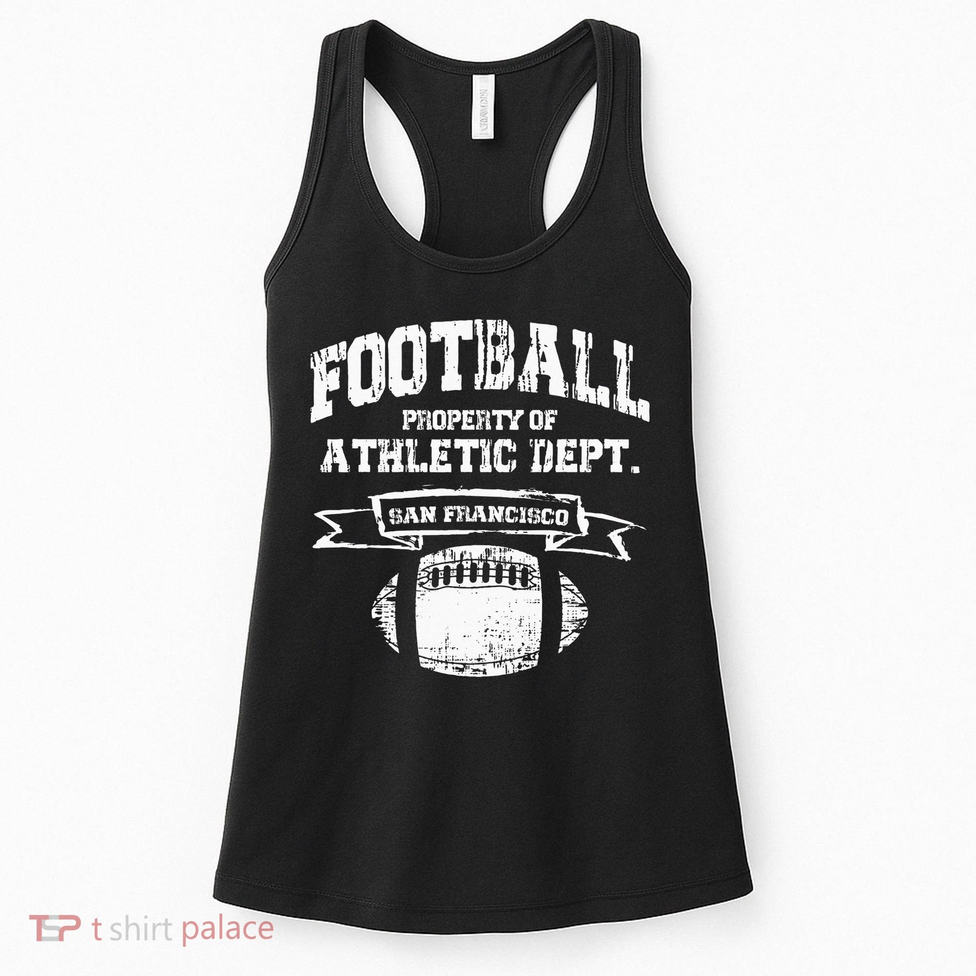 San Francisco Football Property Athletic Dept Retro Grunge Women's Tank Top