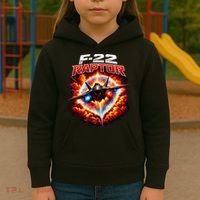 Sonic Fury F-22 Raptor Kids Hoodie thumb 3