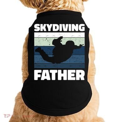 Skydiving Father For Father's Day Gift Doggie Tank