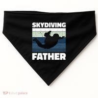 Skydiving Father For Father's Day Gift USA-Made Doggie Bandana thumb 0