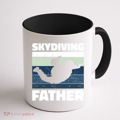 Skydiving Father For Father's Day Gift Coffee Mug back