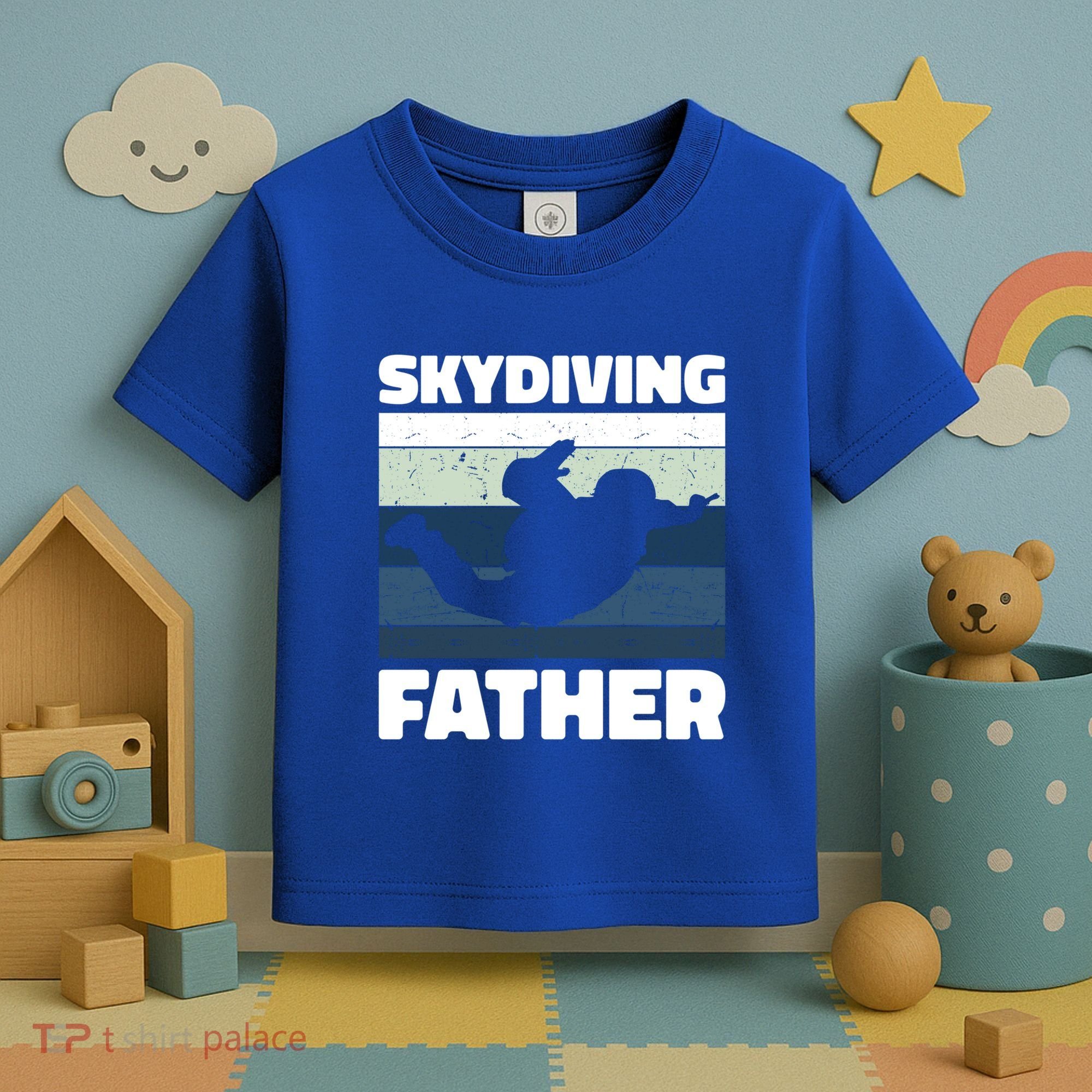 Skydiving Father For Father's Day Gift Toddler T-Shirt