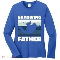 Skydiving Father For Father's Day Gift Women's Long Sleeve Shirt thumb 0
