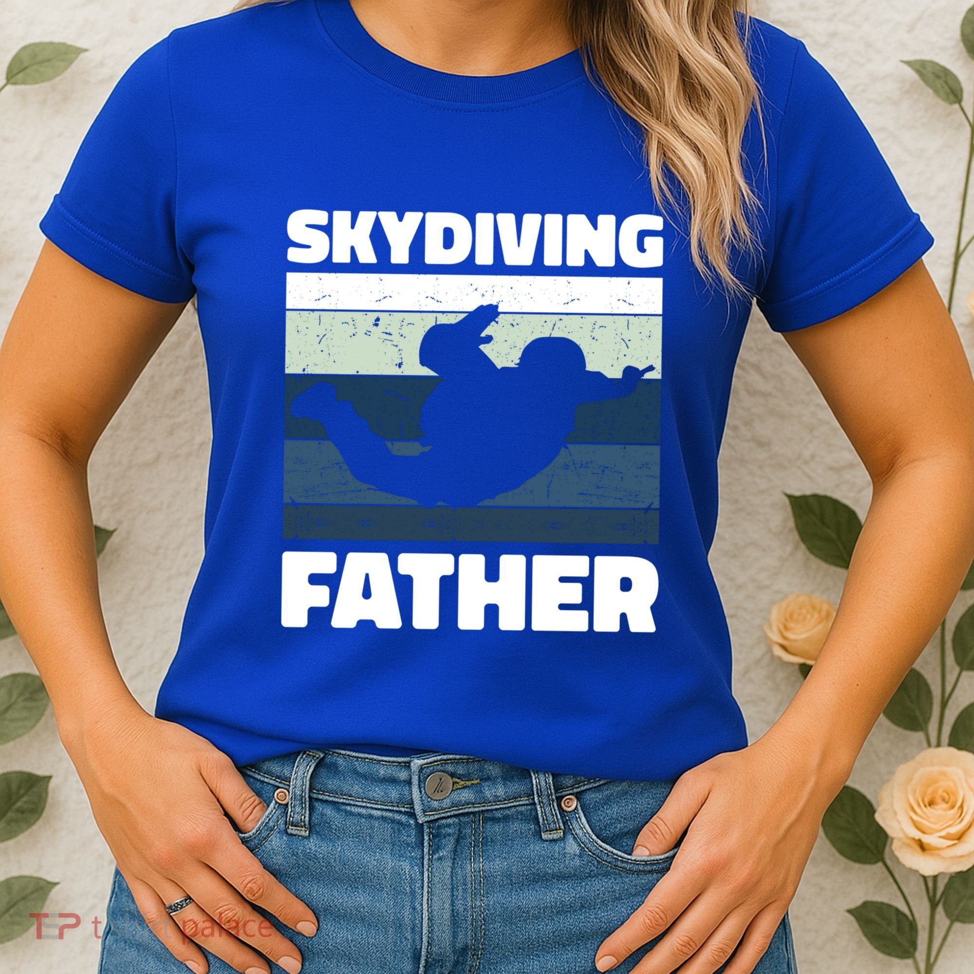 Skydiving Father For Father's Day Gift Women's T-Shirt