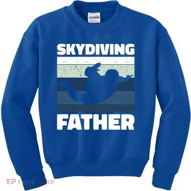 Skydiving Father For Father's Day Gift Kids Sweatshirt