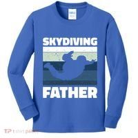 Skydiving Father For Father's Day Gift Kids Long Sleeve Shirt thumb 0