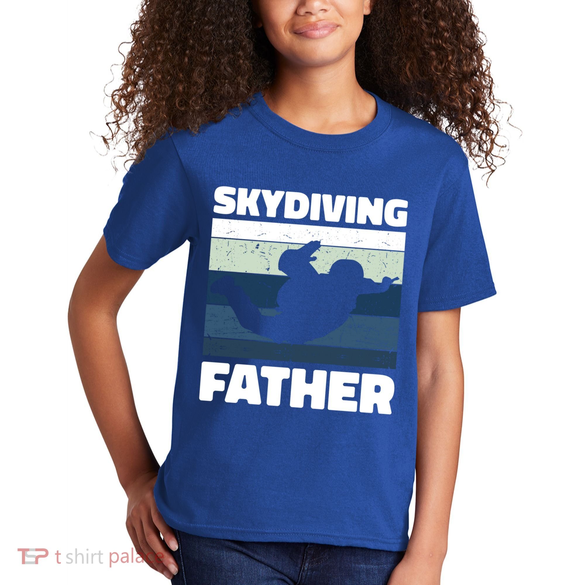 Skydiving Father For Father's Day Gift Kids T-Shirt