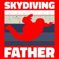 Skydiving Father For Father's Day Gift Santa Hat thumb 1