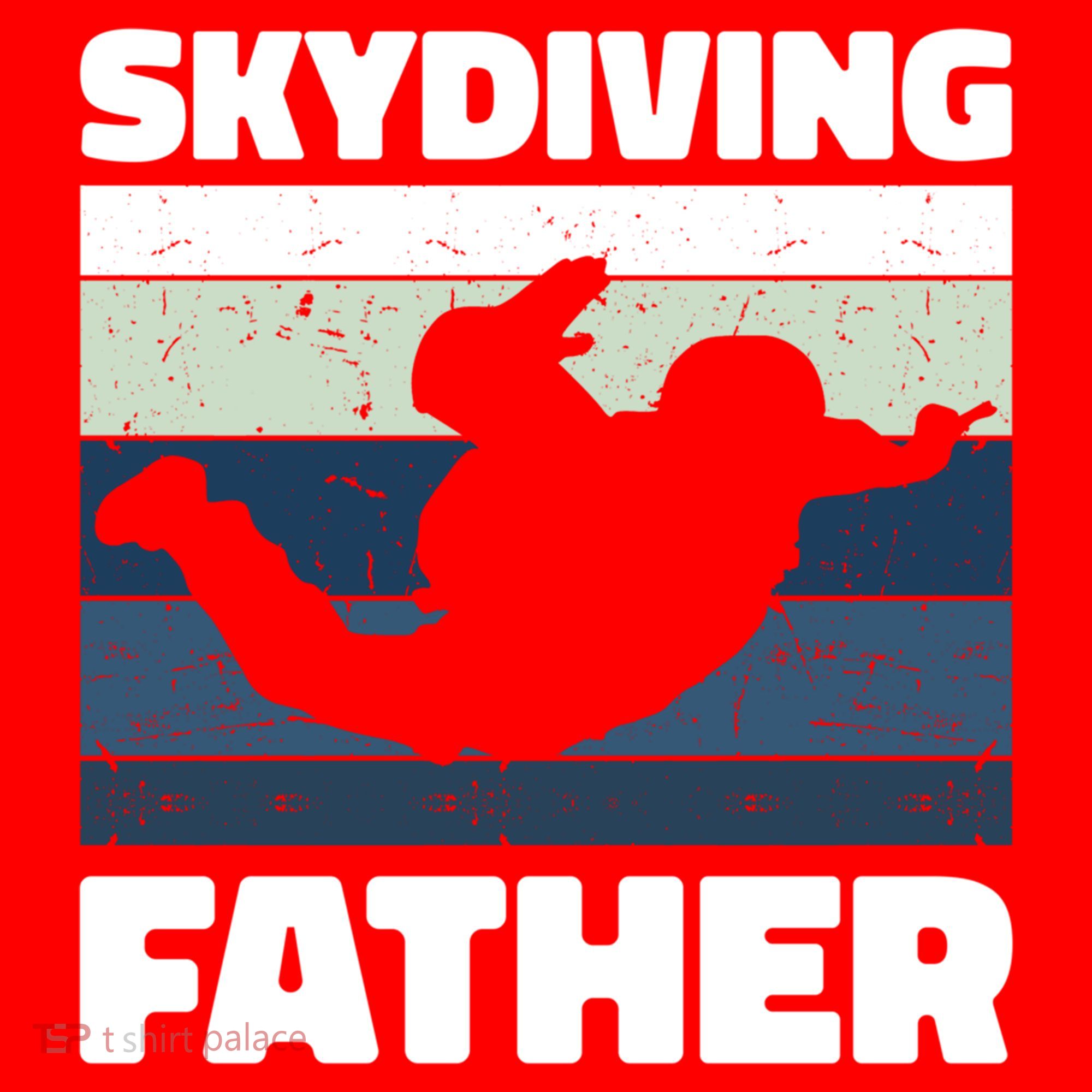 Skydiving Father For Father's Day Gift Santa Hat