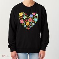 Springtime Flowers Floral Heart Women's Sweatshirt thumb 0