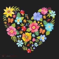 Springtime Flowers Floral Heart Women's Sweatshirt thumb 2