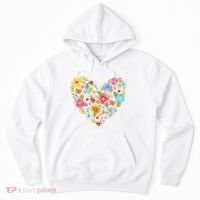 Springtime Flowers Floral Heart Hoodie thumb 0