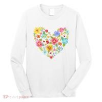 Springtime Flowers Floral Heart Long Sleeve Shirt thumb 0