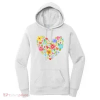Springtime Flowers Floral Heart Women's Hoodie thumb 0