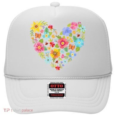 Springtime Flowers Floral Heart Hat