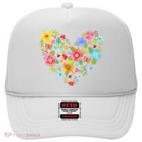Springtime Flowers Floral Heart Hat thumb 0