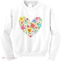 Springtime Flowers Floral Heart Kids Sweatshirt thumb 0